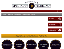 Tablet Screenshot of nationalspecialtypharmacy.com